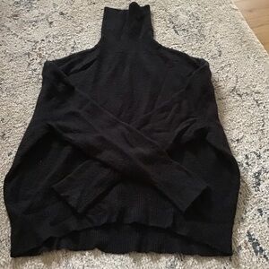 Lulu's Elegant Black Turtleneck Sweater